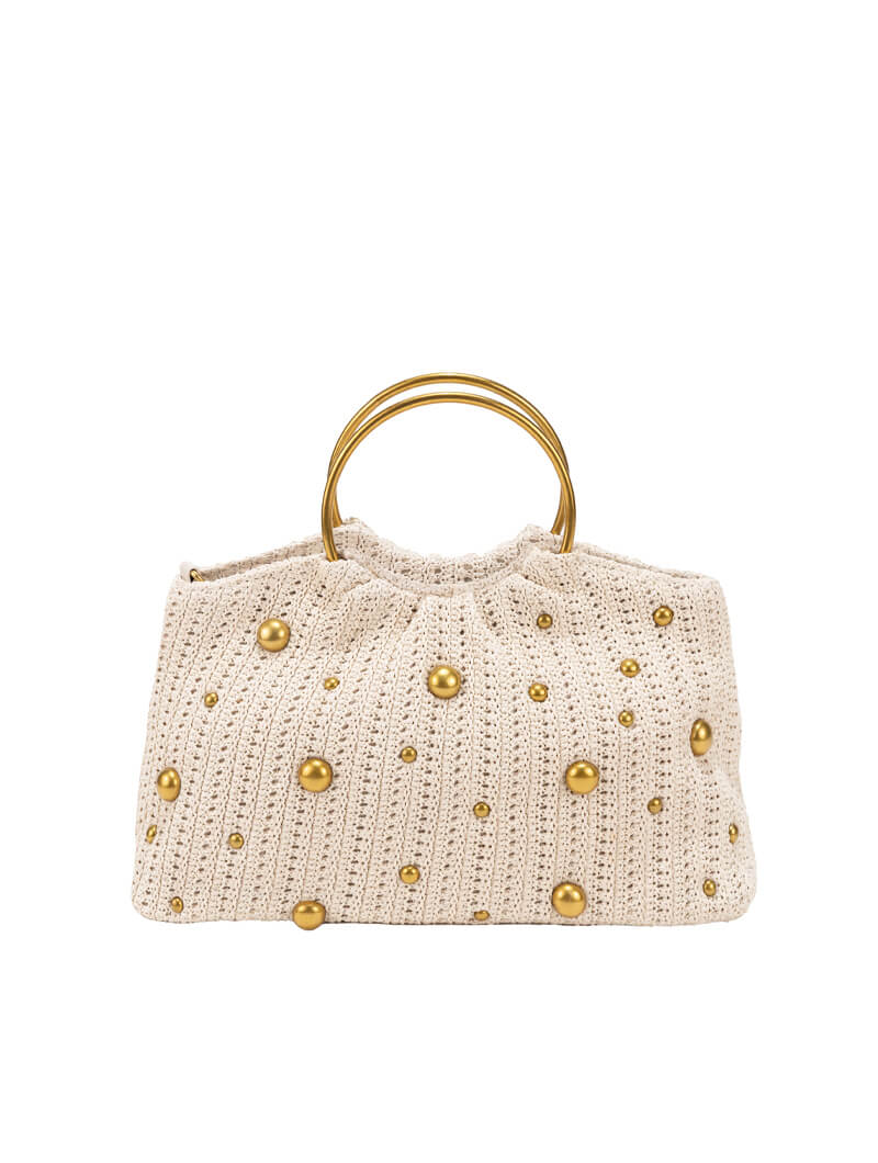 Sac à main en maille à perles